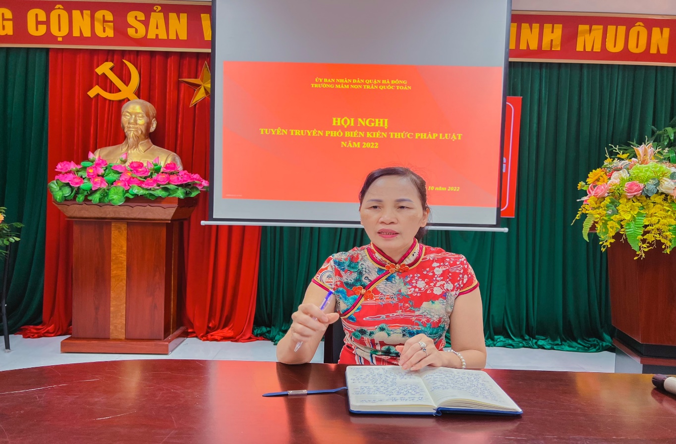 TRƯỜNG MN TRẦN QUỐC TOẢN TỔ CHỨC HỘI NGHỊ TUYÊN TRUYỀN PHỔ BIẾN KIẾN THỨC PHÁP LUẬT